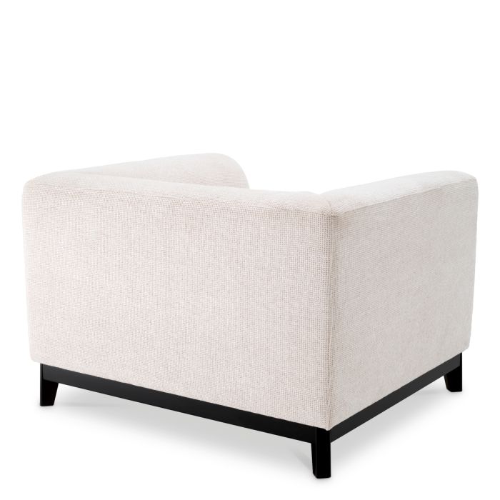 Fauteuil en tissu blanc cassé | Eichholtz Corso