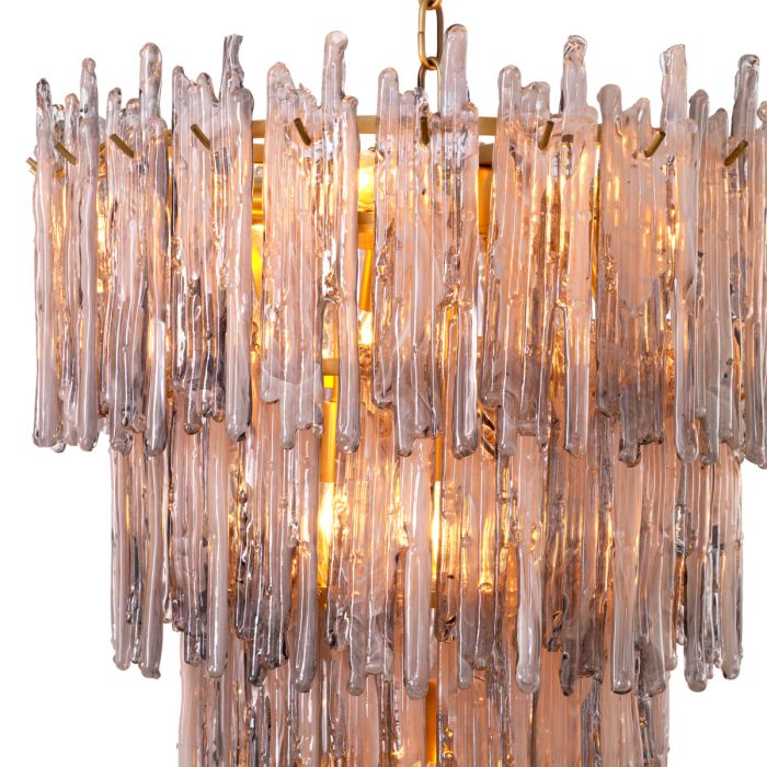 Lustre doré en verre fumé | Eichholtz Saint Roch S