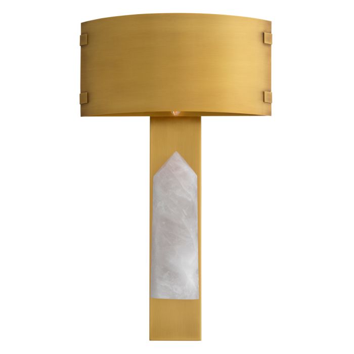 Applique murale dorée en cristal de roche | Eichholtz Evora