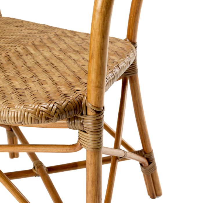 Chaise de salle à manger avec accoudoirs en rotin | Eichholtz Colony