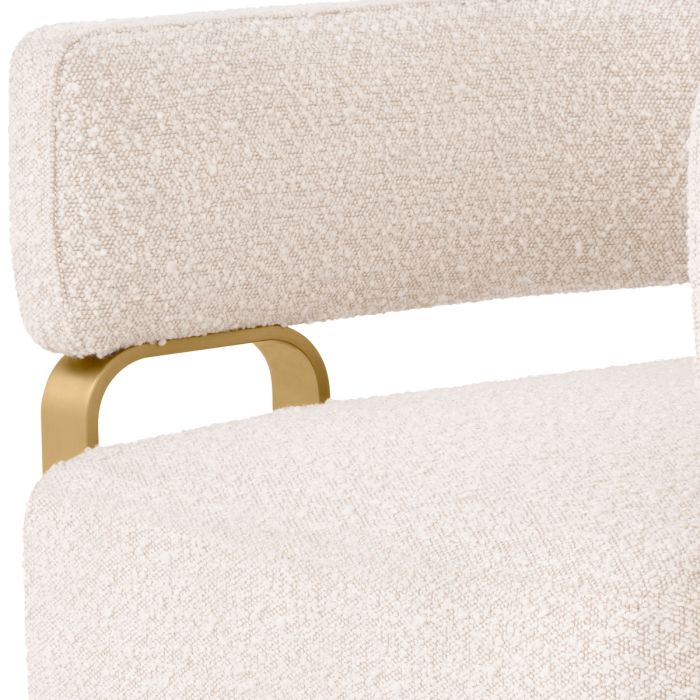 Fauteuil bouclé crème | Eichholtz Capricorn