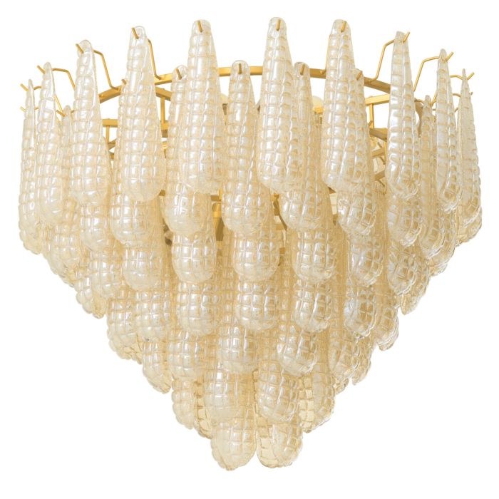 Lustre doré et verre champagne | Eichholtz Chaves L