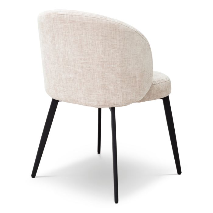 Chaise de salle à manger en tissu beige (lot de 2) | Eichholtz Lloyd