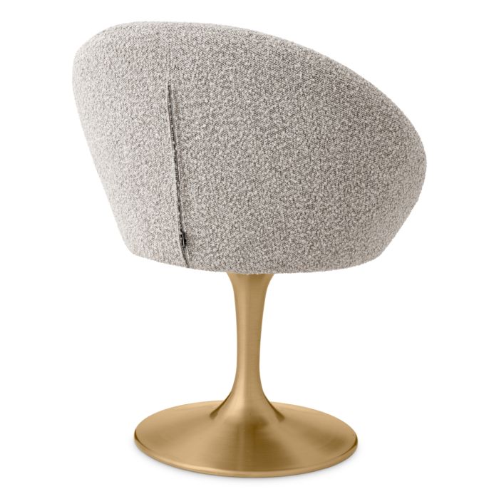 Chaise de salle à manger bouclé gris | Eichholtz O'Neill