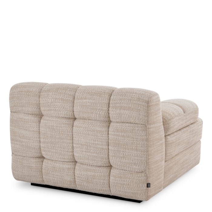 Module d'angle gauche en tissu sable | Eichholtz Dean