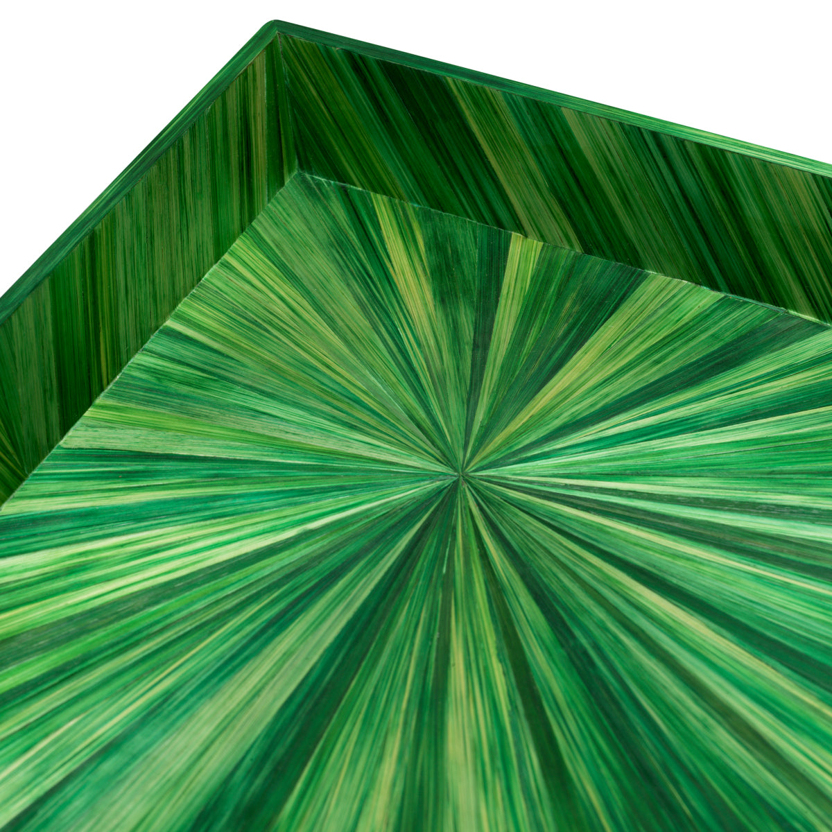 Bac de bureau en paille marquetry verte | Eichholtz Harvard L - vue d'ambiance | REMO-HOME