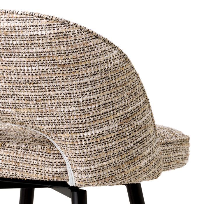 Chaise de bar en tissu beige (lot de 2) | Eichholtz Cliff