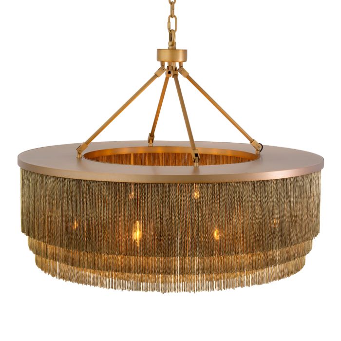 Lustre doré à franges | Eichholtz Tissot L