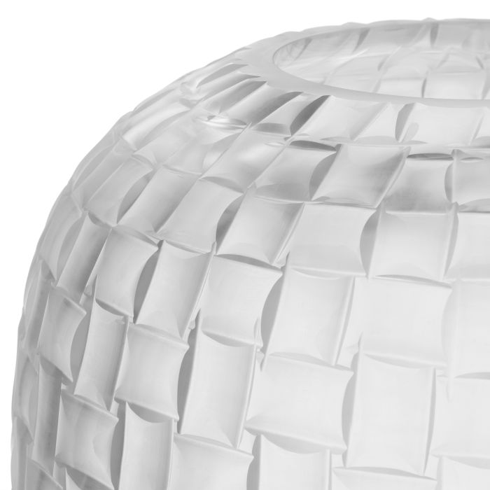 Vase en verre soufflé blanc | Eichholtz Varese L