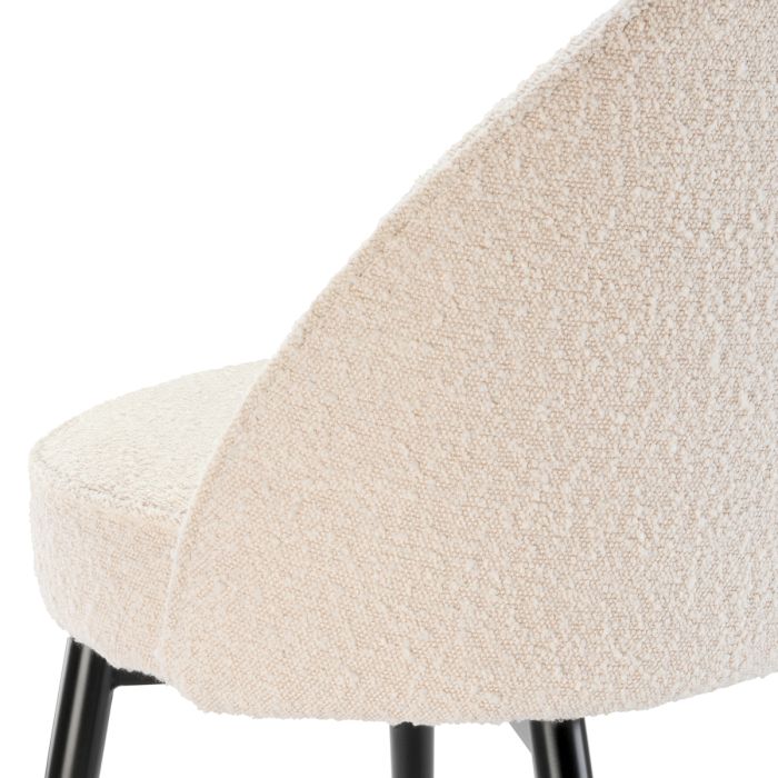 Chaise de salle à manger bouclé crème (lot de 2) | Eichholtz Cooper