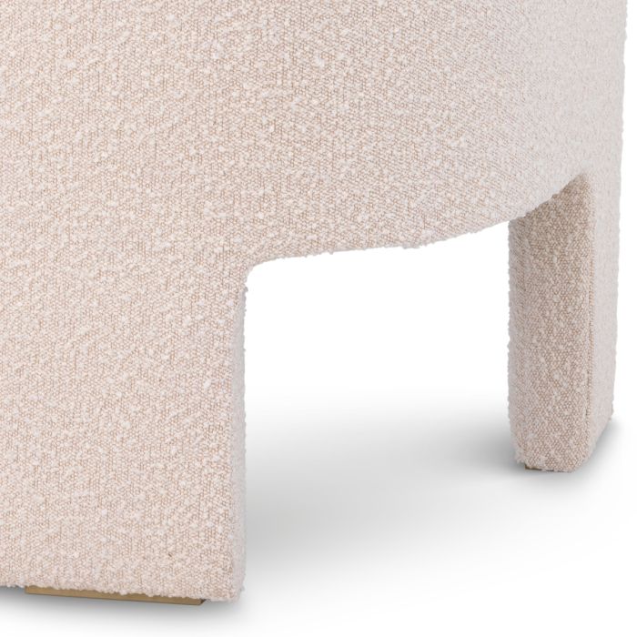 Fauteuil bouclé crème | Eichholtz Pebbles