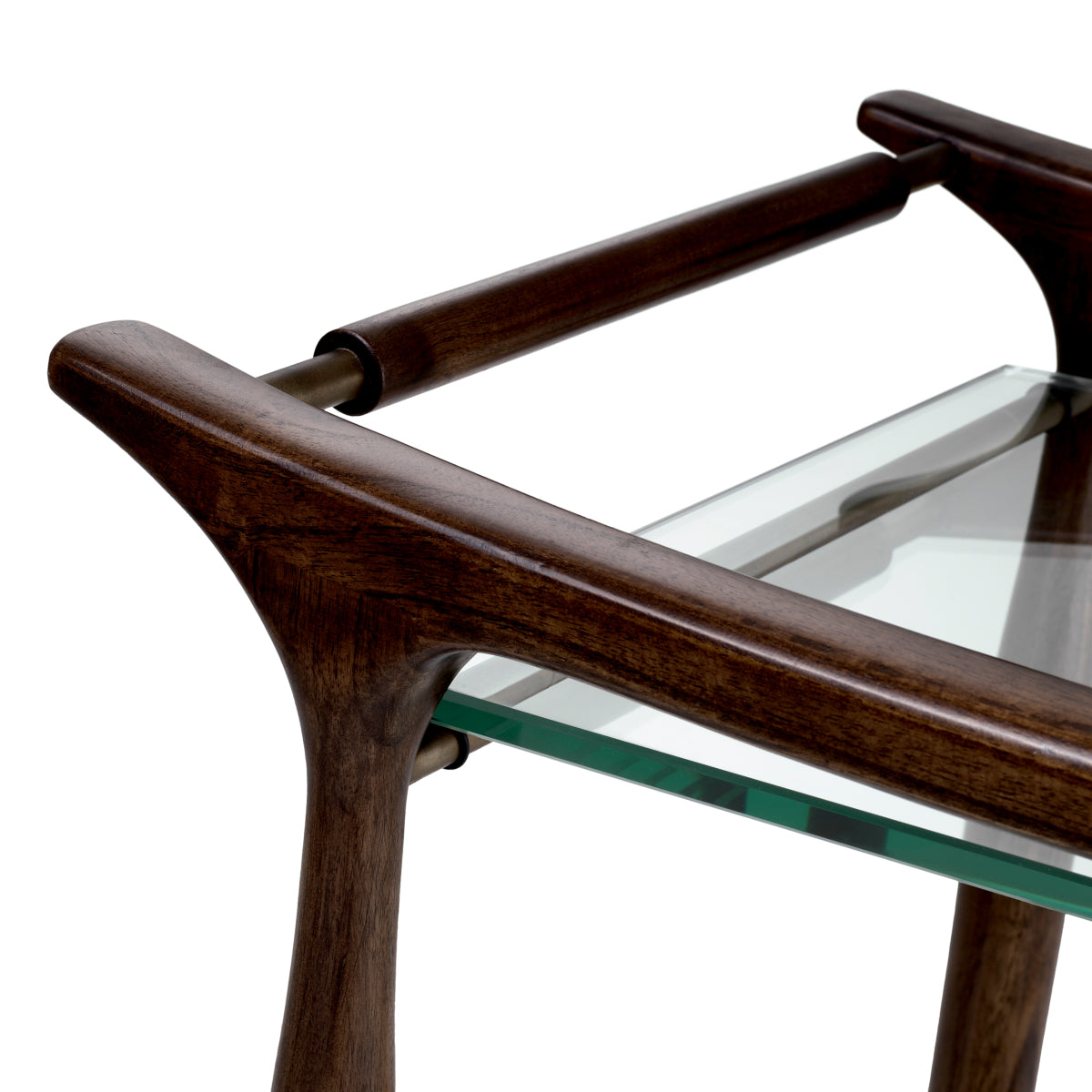 Trolley en bois brun classique | Eichholtz Manzo - vue d'ambiance | REMO-HOME
