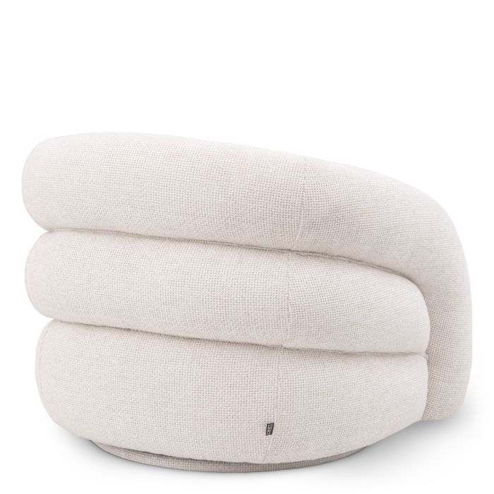 Fauteuil en tissu blanc cassé | Eichholtz Novelle