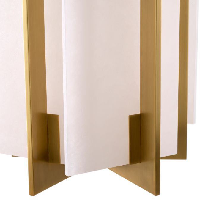 Lustre doré en albâtre | Eichholtz Lugano