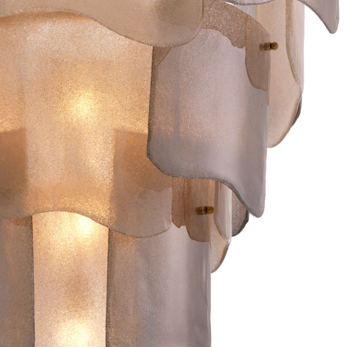 Lustre doré en verre fumé | Eichholtz Asinara L
