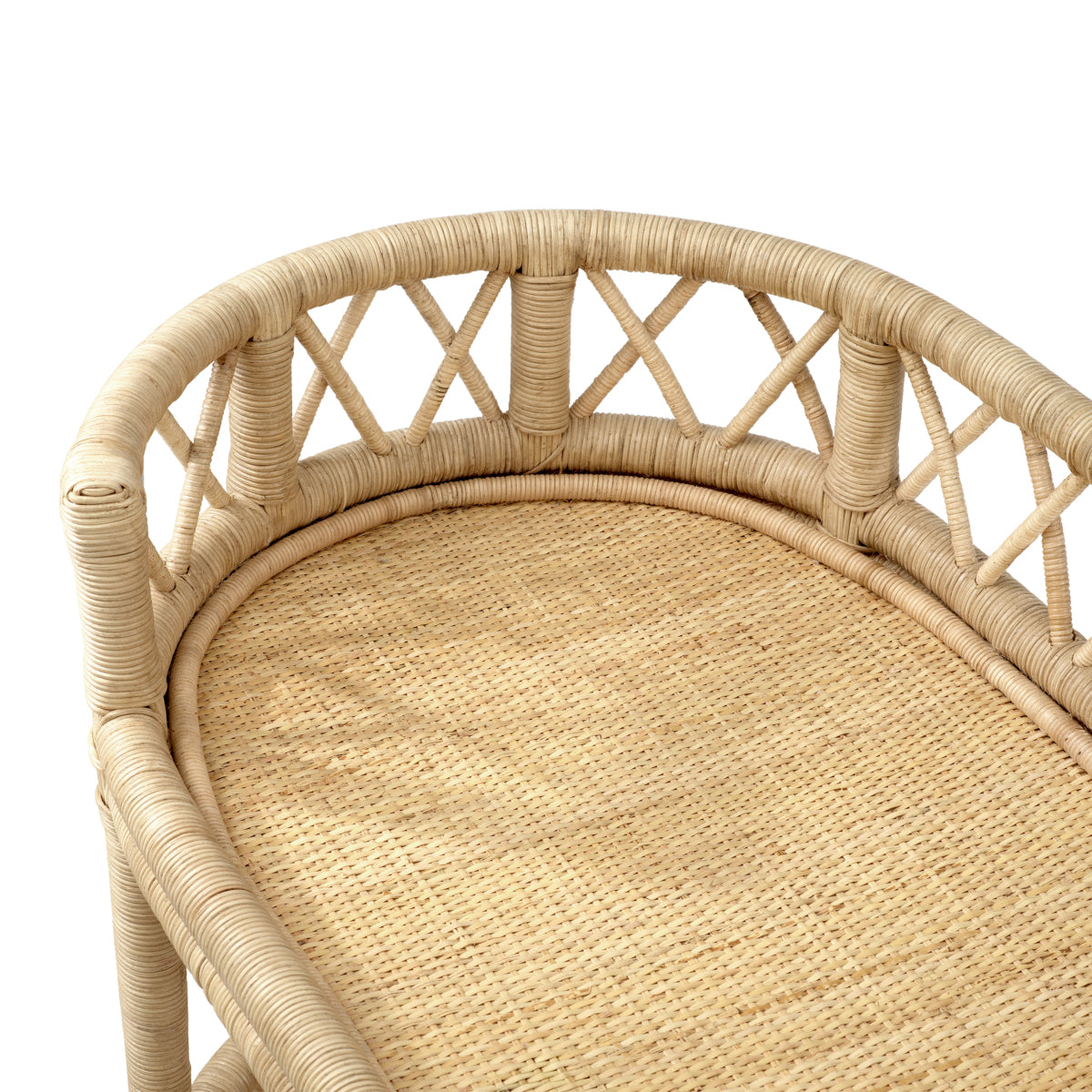Trolley en rotin naturel | Eichholtz Dorini - vue d'ambiance | REMO-HOME