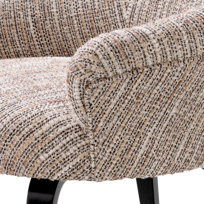 Chaise de salle à manger en tissu beige | Eichholtz Moretti