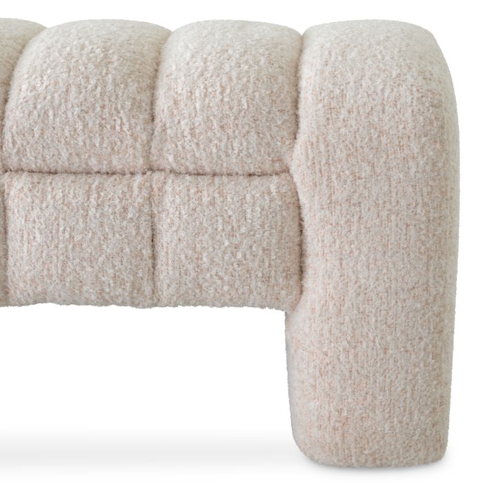Banc en tissu blanc cassé | Eichholtz Taranto