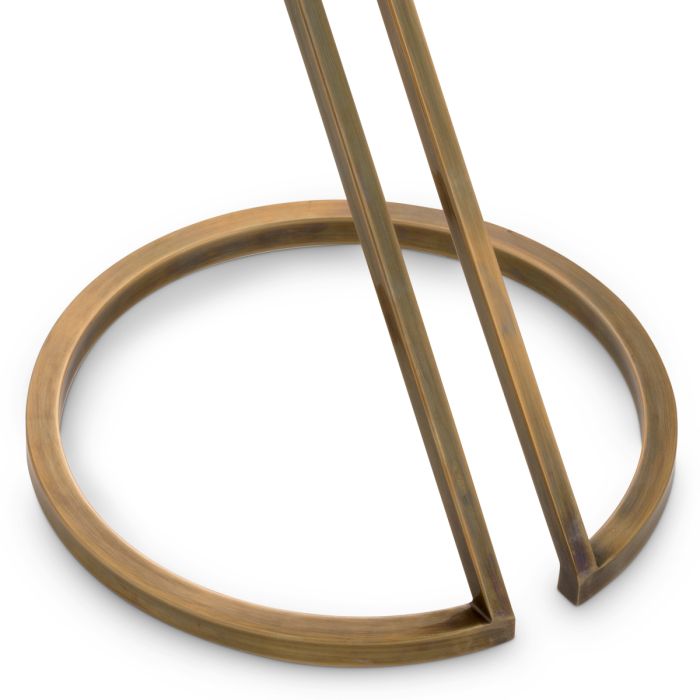 Table d'appoint dorée en verre fumé | Eichholtz Falcone