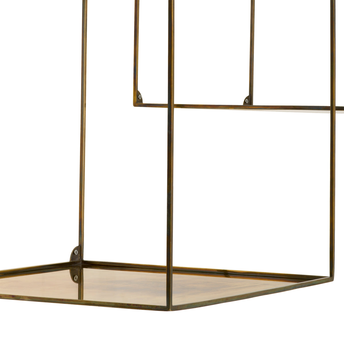 Étagère murale en laiton vintage | Eichholtz Deco square set of 2 - vue d'ambiance | REMO-HOME