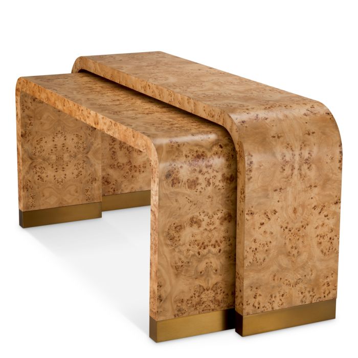 Console en bois brun (lot de 2) | Eichholtz Quinton