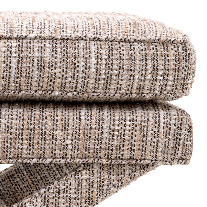 Pouf en tissu Mademoiselle beige | Eichholtz Cordoba
