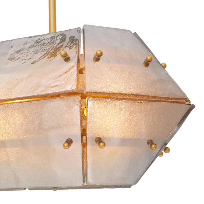 Lustre doré en verre fumé | Eichholtz Ferrucci
