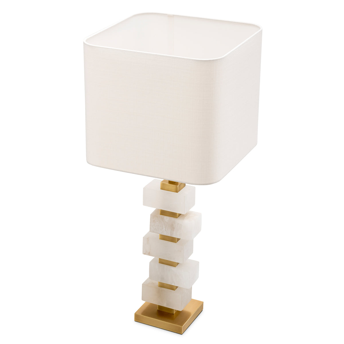 Lampe de table en alabastre avec abat-jour | Eichholtz Amber - vue d'ambiance | REMO-HOME