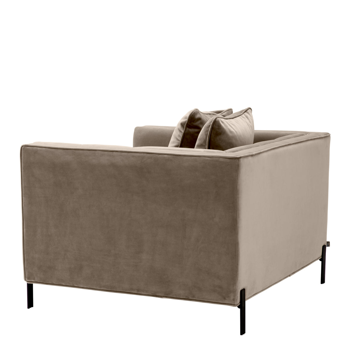 Chaise en velours gris savona | Eichholtz Sienna - vue d'ambiance | REMO-HOME