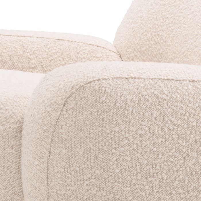 Fauteuil bouclé crème | Eichholtz Udine