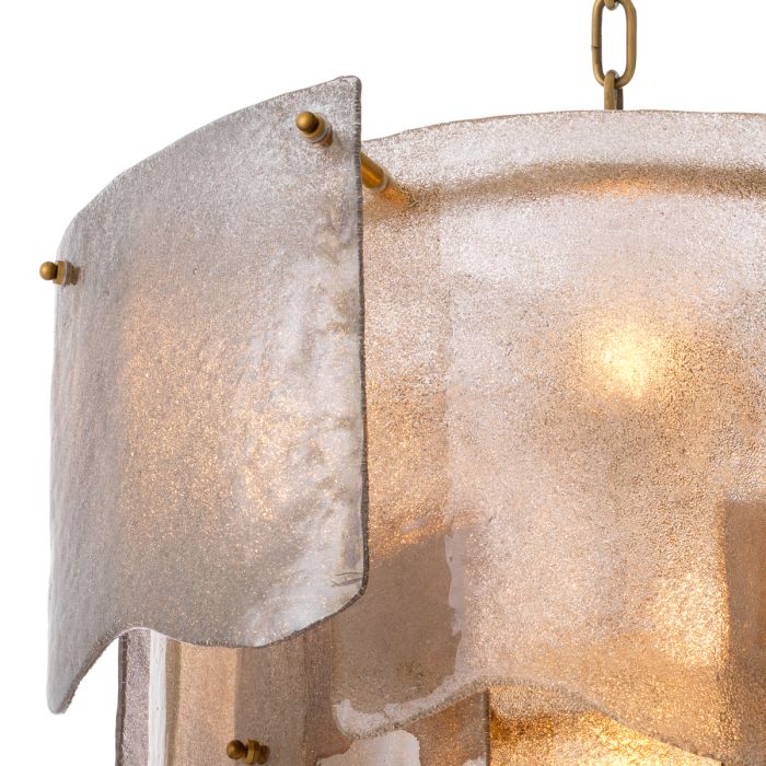 Lustre doré en verre fumé | Eichholtz Asinara S