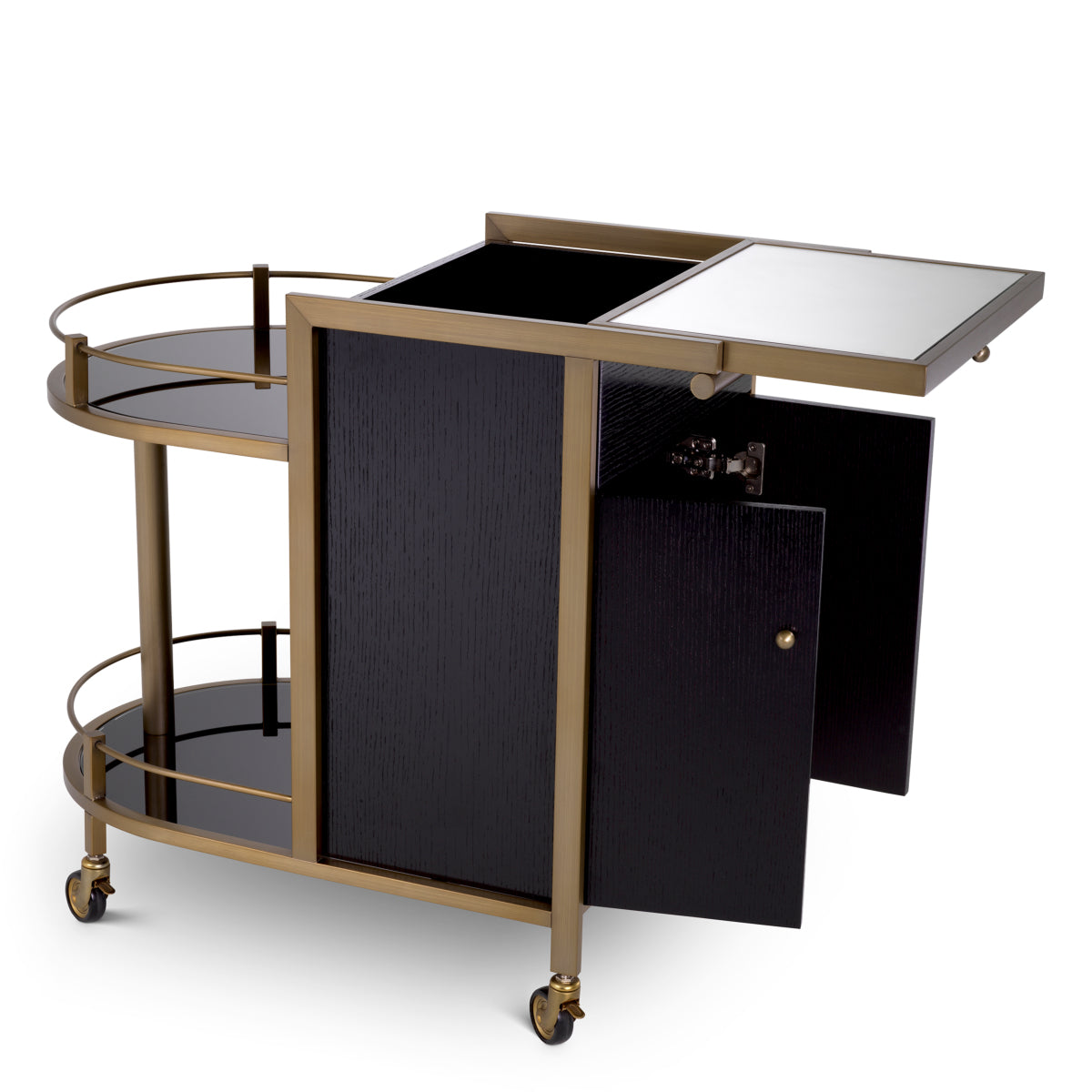 Trolley en laiton brossé | Eichholtz Bellini - vue d'ambiance | REMO-HOME