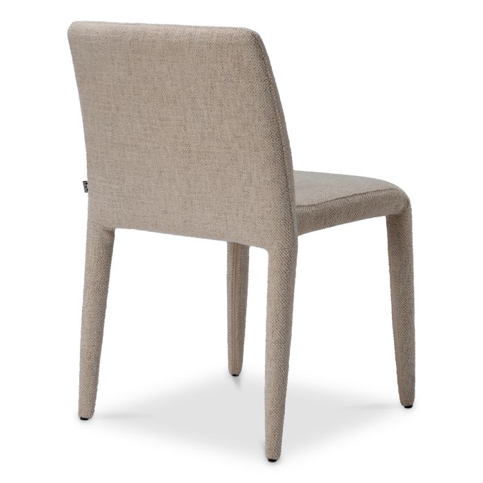 Chaise de salle à manger en tissu blanc cassé (lot de 2) | Eichholtz Leiza
