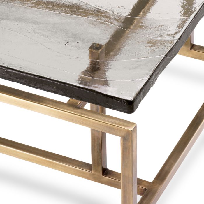 Table basse dorée en verre soufflé | Eichholtz Schlumberg
