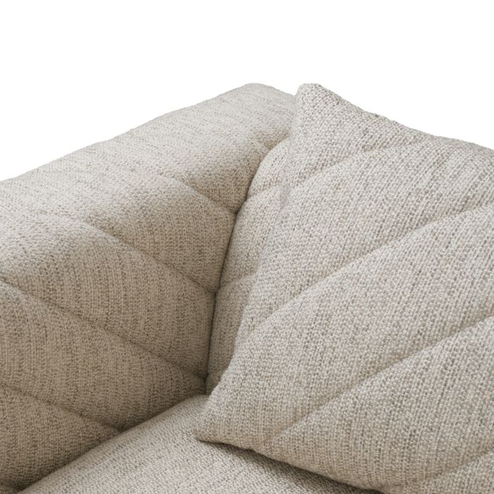 Fauteuil en tissu gris clair | Eichholtz Avellino