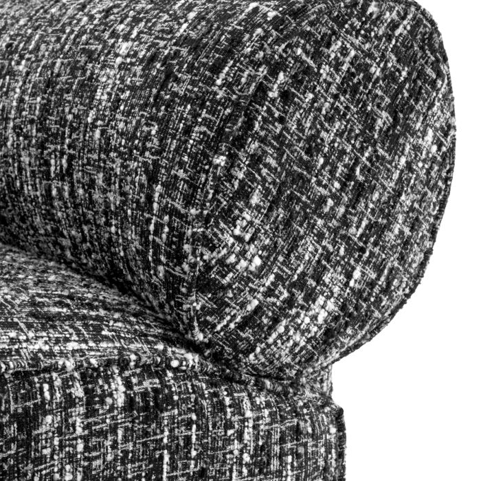 Fauteuil bouclé blanc et noir | Eichholtz Urbano
