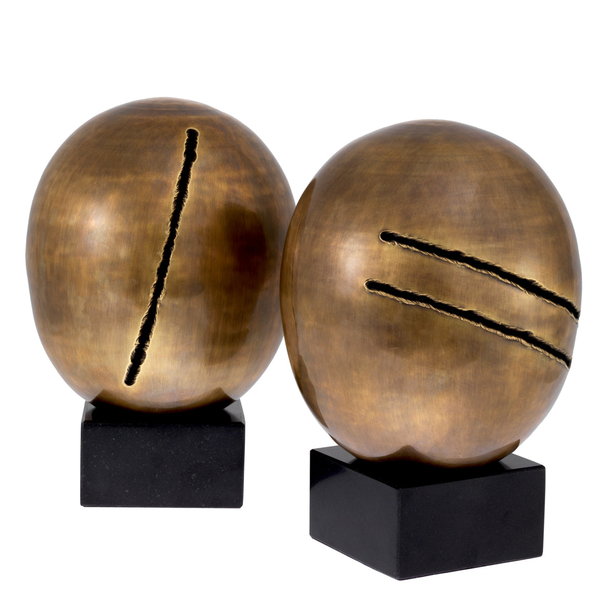 Objet artistique en laiton vintage | Eichholtz Artistic set of 2 - vue d'ambiance | REMO-HOME