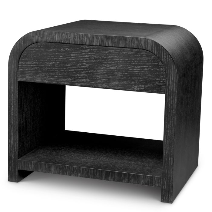 Table de chevet en chêne gris anthracite | Eichholtz Rhodes