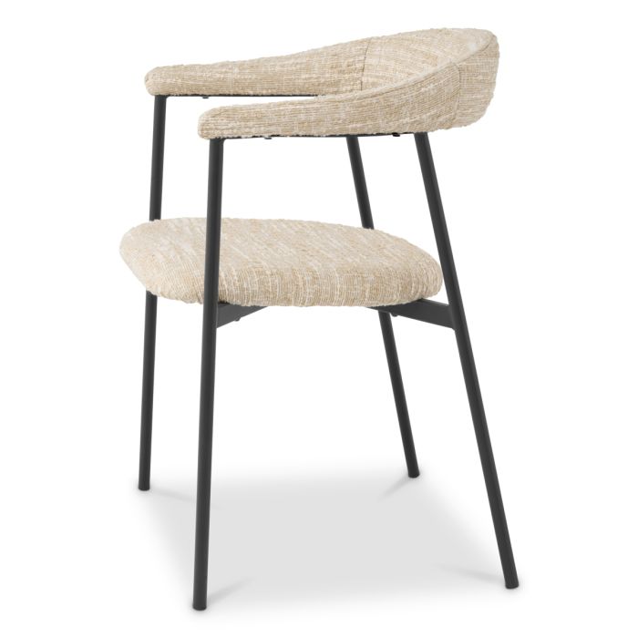 Chaise de salle à manger bouclé crème (lot de 2) | Eichholtz Julio