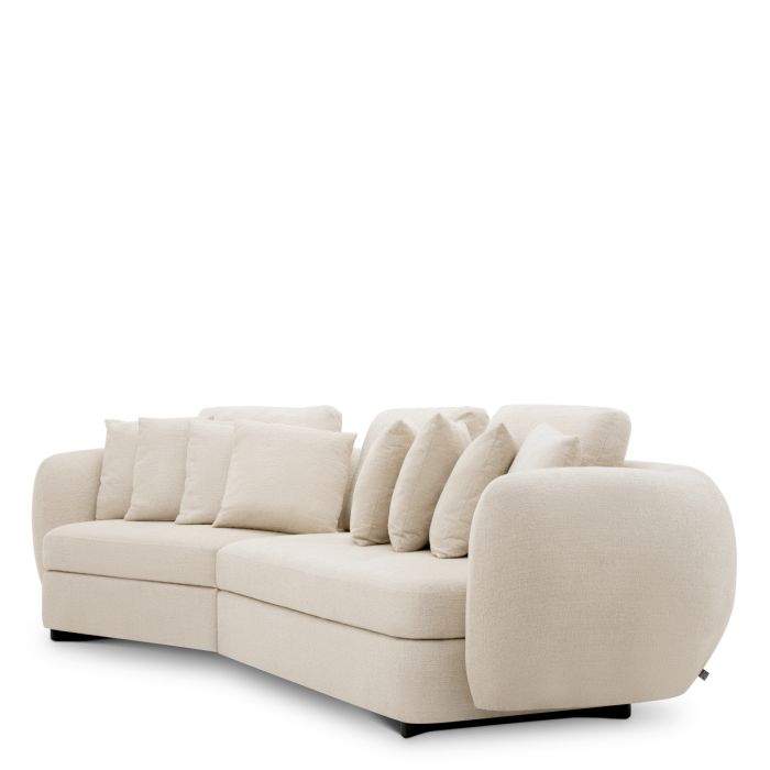Canapé 3-4 places en tissu beige | Eichholtz Sidney