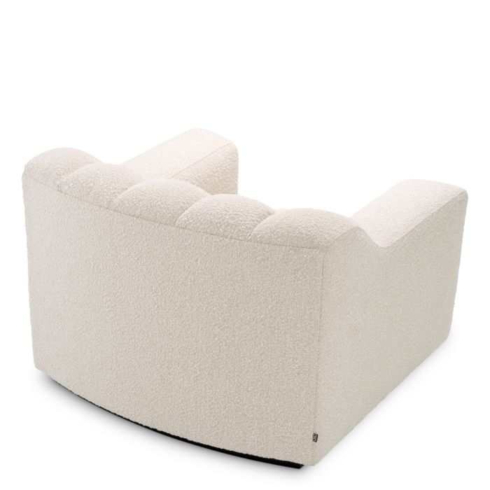 Fauteuil bouclé crème | Eichholtz Kelly