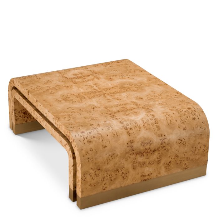 Table basse en bois brun (lot de 3) | Eichholtz Quinton