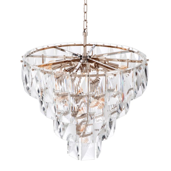 Lustre nickelé en cristal | Eichholtz Amazone S