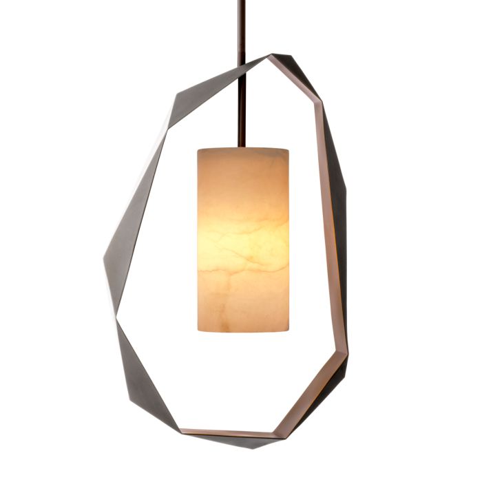 Lustre en bronze et en albâtre | Eichholtz Santos