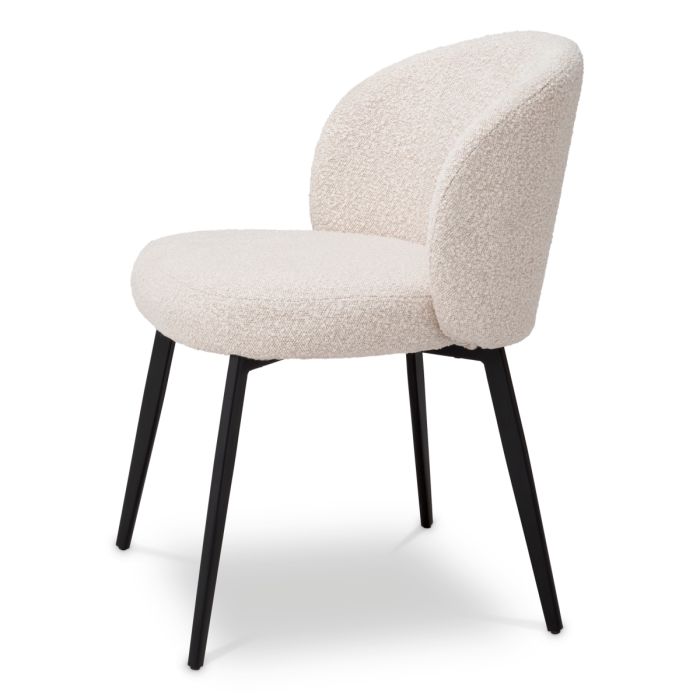 Chaise de salle à manger bouclé crème (lot de 2) | Eichholtz Lloyd