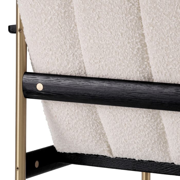 Fauteuil bouclé crème | Eichholtz Elan