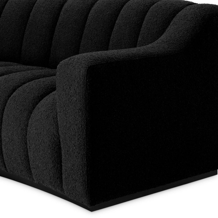 Canapé 2-3 places bouclé noir | Eichholtz Kelly S