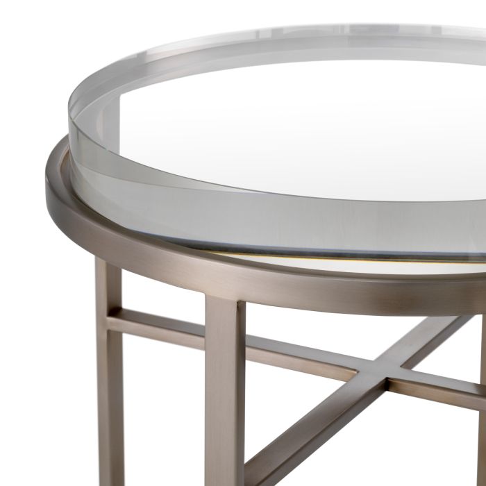 Table d'appoint en laiton brossé | Eichholtz Hoxton