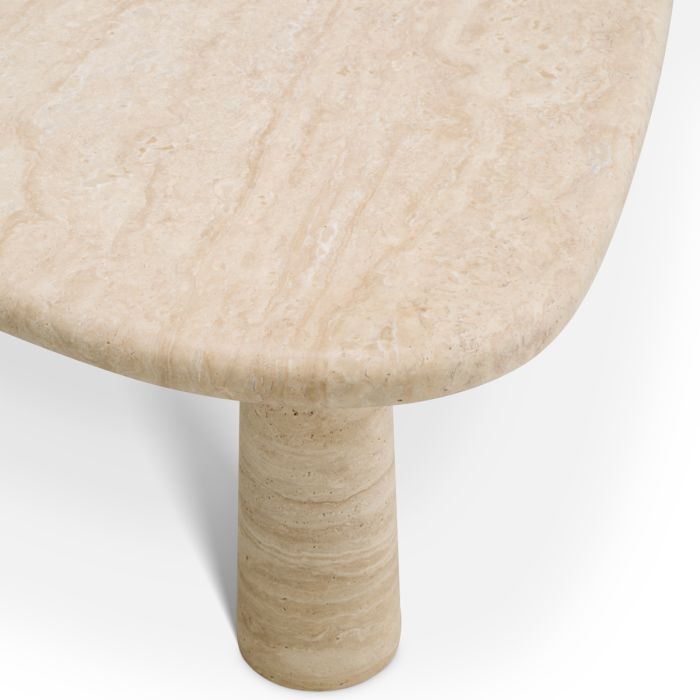 Table d'appoint en travertin | Eichholtz Larino L