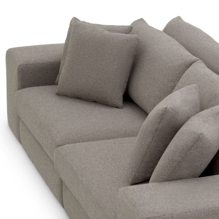 Canapé 2-3 places en tissu gris | Eichholtz Vista Grande